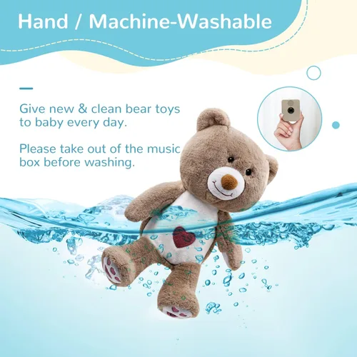 Vista 6 de DEARBABY Mamá Sosegón para Bebé, Juguetes Esenciales para Recién Nacidos de 0 a 6 Meses, Máquina de Sonido para Niña para Navidad para Guardería