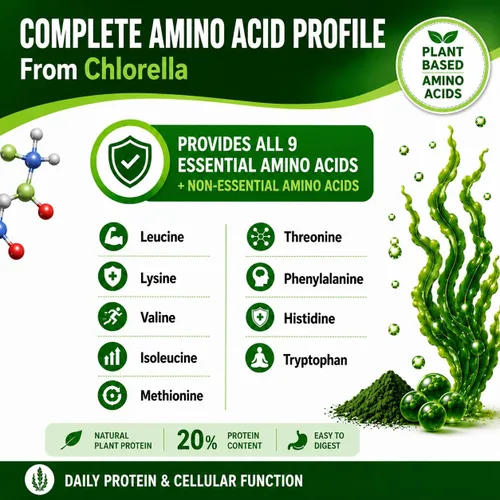 Vista 8 de Chlorella Cápsulas 3000 mg – Pared celular agrietada suplemento de algas verdes azules – La mejor limpieza natural de desintoxicación – Vitaminas