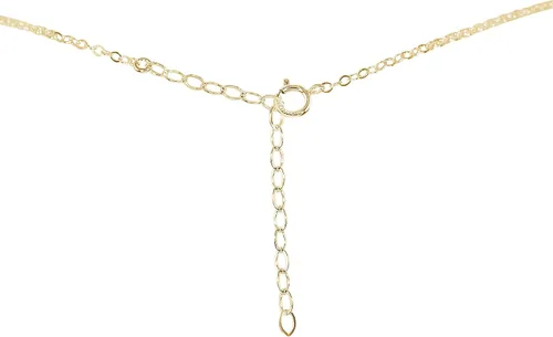 Vista 3 de Luna Tide Tobillera con barra de cuentas de cuarzo rosa en relleno de oro de 14 k