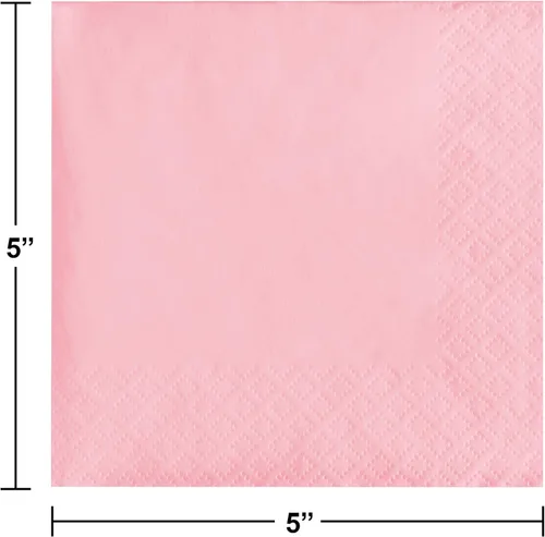 Vista 3 de Servilletas para bebida Creative Converting, Rosa clásico