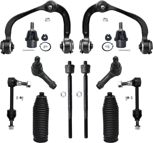 Vista 42 de Detroit Axle – 12 brazos de control superiores e inferiores delanteros con rótulas, barras de unión exteriores e interiores con topes, barras