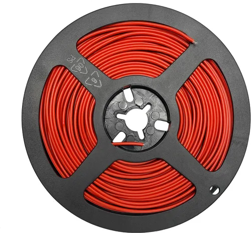 Vista 4 de 32,8 pies/10 m 2 pines 20 AWG Cable de extensión eléctrica de 2 conductores, línea de cable de conexión engarzado, rojo y negro, para cinta de LED