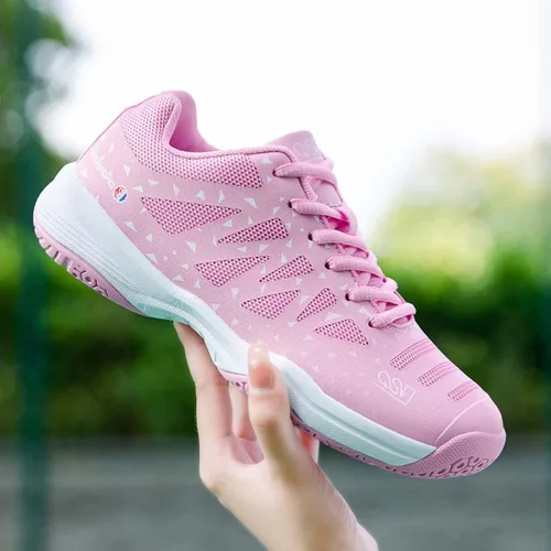 Vista 4 de Jakcuz Zapatos de tenis de bádminton para hombres y mujeres zapatos de raqueta tenis de voleibol para entrenamiento de cancha en interiores