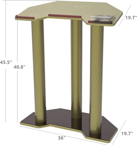 Vista 4 de FixtureDisplays® Trinity Podium Atril Púlpito 14314
