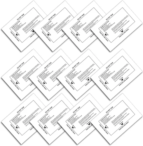 Vista 2 de Hojas de lubricante de trituradora de papel, trituradora de papel afilado y hojas lubricantes (12PCS)