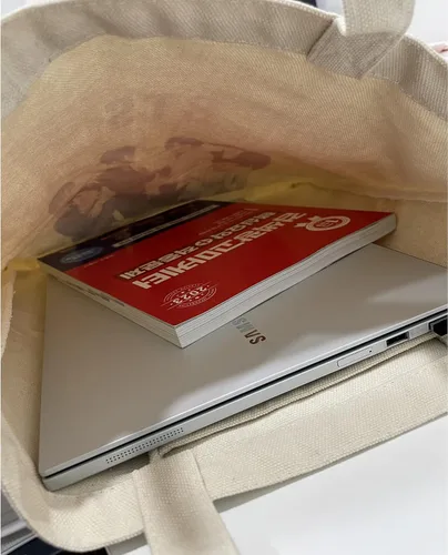Vista 3 de Bolsa de lona BTS Merchandise Bolsa de hombro Kpop de BTS Merch Robusta, duradera y ligera, perfecta para regalo