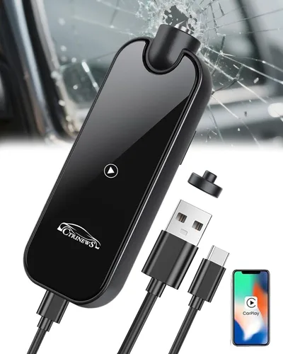 Vista 8 de Adaptador inalámbrico Carplay para Apple iPhone iOS 10+ y autos de 2016+, Plug & Play, control estable de conexión automática y sin latencia