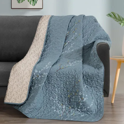 Vista 7 de Exclusivo Mezcla - Manta acolchada reversible estilo bohemio, 50 x 60 pulgadas