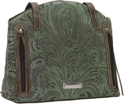 Vista 2 de American West Leather - Bolsa de mano grande para el bolso de mano, soporte para monedero