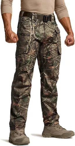 Vista 29 de CQR Pantalones tácticos para hombre, resistentes al agua, pantalones cargo Ripstop, ligeros EDC trabajo, senderismo, ropa para exteriores Mag Pocket