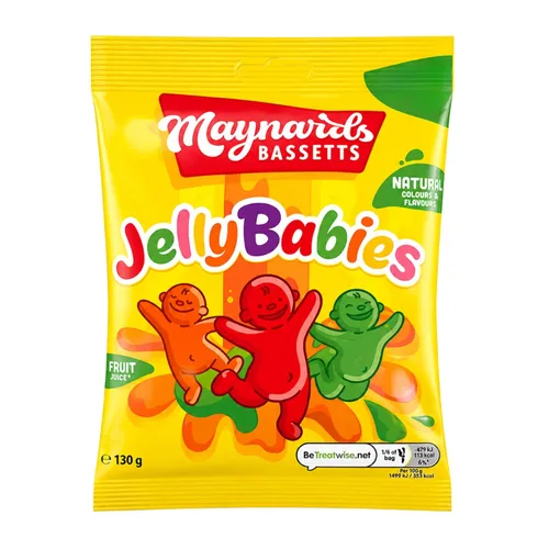 Vista 2 de Maynards Bassetts Jelly Babies 4.59 oz x3, suave masticable