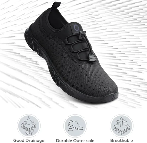 Vista 2 de SEEKWAY Zapatos de agua para hombre y mujer, de secado rápido, descalzo, para playa, caminar, kayak, barco, deportes acuáticos SP006