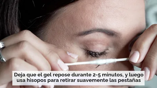 Vista 6 de Removedor de pestañas sensible para extensiones de pestañas - Gel removedor de extensiones de pestañas transparente - Removedor de extensiones