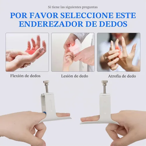 Vista 6 de Férula para enderezar los dedos, férula de extensión de la articulación del dedo, corrector de férula de los dedos, dispositivo de prensado