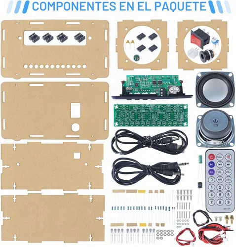 Vista 2 de MiOYOOW Kit de altavoz Bluetooth DIY con radio FM para uso escolar