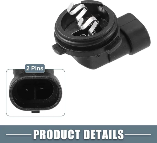 Vista 4 de Soporte de bombilla antiniebla Socket 1445 H1 para vehículo de automóvil de plástico negro