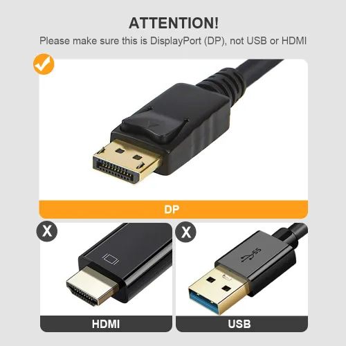 Vista 8 de CableCreation 4K - Cable DisplayPort activo a HDMI de 6 pies, cable DP a HDMI DP 1.2 4K x 2K & 3D Audio/Video Monitor Cable, compatible