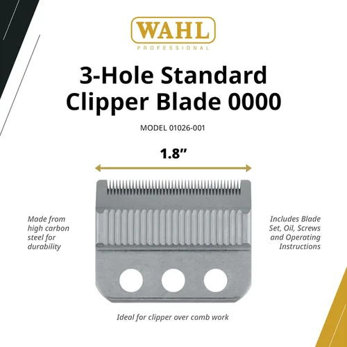 Vista 2 de Wahl Professional - Adjusto-Lock 3 Hole Clipper Blade #1026-001 - for Wahl