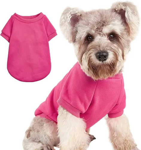 Vista 22 de Suéter para cachorros para perros pequeños, ropa cálida de invierno para gatos, sudadera para mascotas, ropa de punto, ropa de perro y gatito Negro