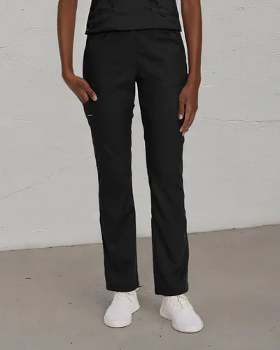 Vista 6 de Landau Proflex 2042 - Pantalones de uniforme médico para mujer, elásticos, con 5 bolsillos Negro