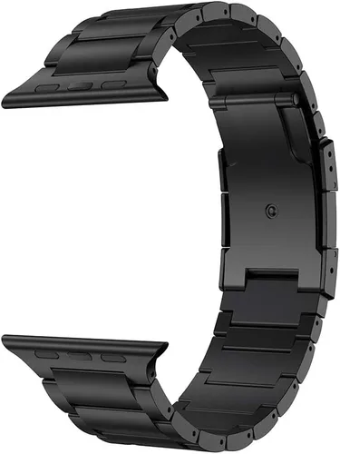 Vista 2 de LDFAS Correa de reloj compatible con Apple Watch Ultra 3/2 de 1.929 in, serie 11 de 1.811 in, correa de reloj de metal de titanio con cierre