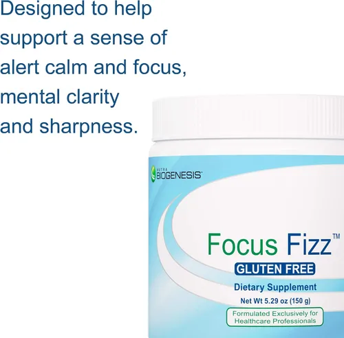 Vista 7 de Nutra Biogenesis Focus Fizz GABA - Suplemento en polvo de L-teanina para mujeres y hombres, apoyo relajante para adultos con vitamina B 12, 250 mg