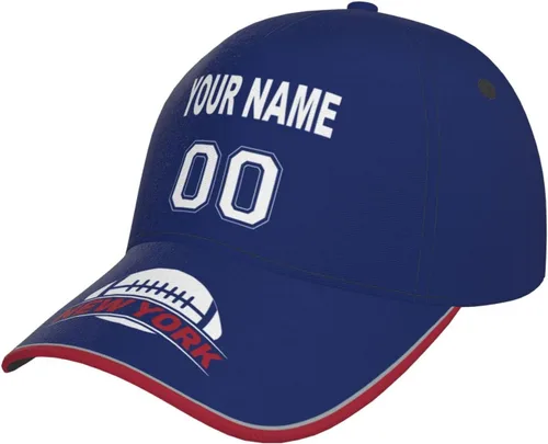 Vista 35 de Gorra personalizada con cualquier nombre y número ajustable, regalo personalizado para papá, hombres, mujeres, jóvenes, fanáticos de los deportes