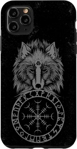 Vista 13 de Viking Aegishjalmur Runes Fenrir Odin Helm of Awe Phone Case for iPhone 17