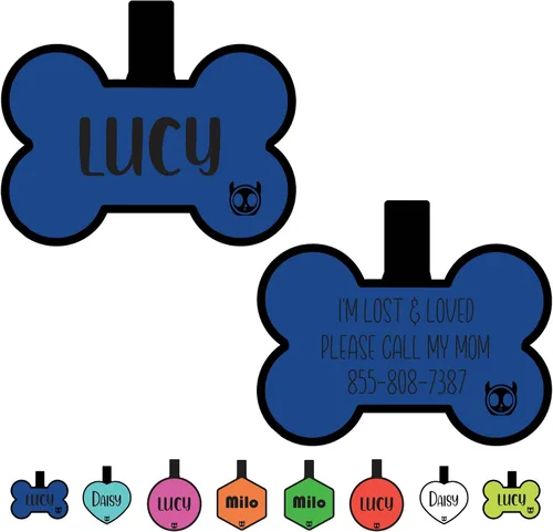 Vista 35 de Etiqueta de gato silenciosa de silicona personalizada con 5 líneas de grabado profundo personalizado duradero, etiqueta de identificación de mascota