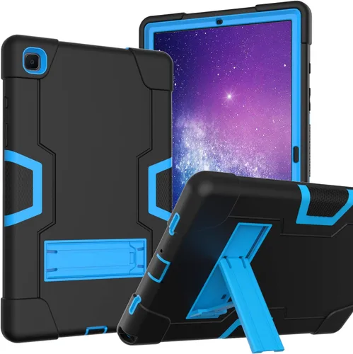 Vista 13 de Funda para Tablet de Samsung Galaxy Tab A7 10.4 2020, Funda Protectora de Alta Resistencia y a Prueba de Golpes de PC de Silicona con Soporte