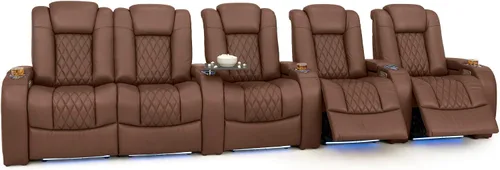 Vista 69 de Seatcraft Asientos de cine en casa Virtuoso LT Tawny Single reclinable Leonado