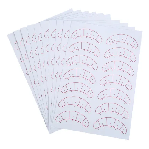 Vista 3 de 140 parches de papel 3D pestañas debajo de los ojos, parches de pestañas postizas, parches de papel de extensión de pestañas postizas, parches