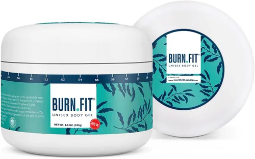 Vista 2 de Gel corporal – Crema anticelulítica de Burn Fit para el vientre y el cuerpo, crema reafirmante y tensora del vientre, crema fría y caliente