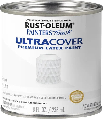 Vista 41 de Rust-Oleum 1976502 Painter's Touch - Pintura de látex, cuarto de galón, negro plano, 32 onzas líquidas, (paquete de 1)
