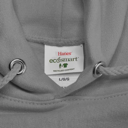 Vista 4 de Hanes EcoSmart - Sudadera de vellón sin botones para hombre, mezcla de algodón, con cuello redondo, paquete de1o2unidades