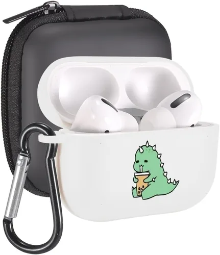 Vista 54 de Funda de mariposas rosas para AirPods Pro con llavero, diseño de animales lindos funda protectora de TPU suave compatible con AirPods Pro Charging