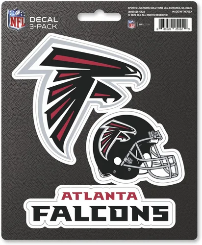 Vista 6 de FANMATS NFL - Juego de calcomanías unisex para adultos de 3 piezas NFL