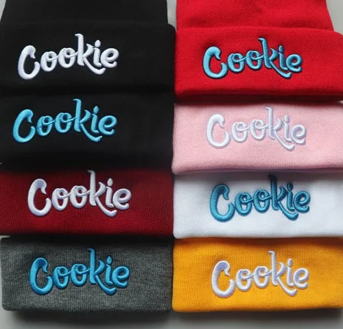 Vista 3 de Gorro de punto elástico para hombres y mujeres, gorro de invierno bordado