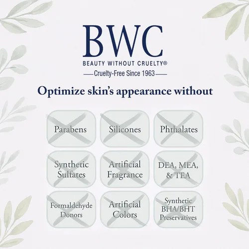 Vista 7 de Beauty Without Cruelty Removedor de maquillaje cremoso para rostro y ojos, removedor de maquillaje hidratante extra suave e impermeable + algodón