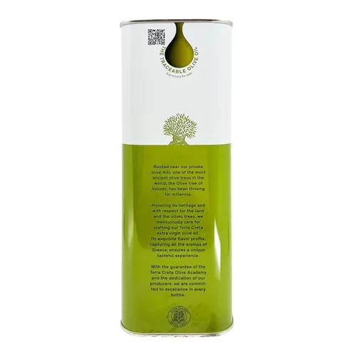 Vista 4 de Terra Creta Galardonado Kolymvari Estates 100% Puro Aceite de Oliva Griego Extraído en Frío Denominación de Origen Protegida 3Ltr