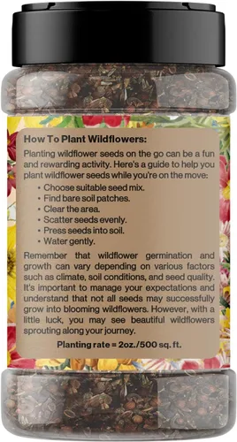 Vista 9 de Mezcla regional de semillas de flores silvestres de GevaGrow (Midwest Wildflowers Mini Shaker)