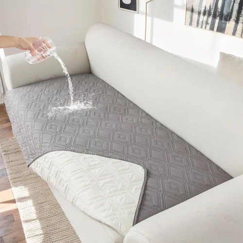 Vista 22 de Genina Juego de 2 Fundas de Reposabrazos para Sofá 100% Impermeables, Fundas para Reposabrazos de Sofá, Sillón, Protectores Antideslizantes
