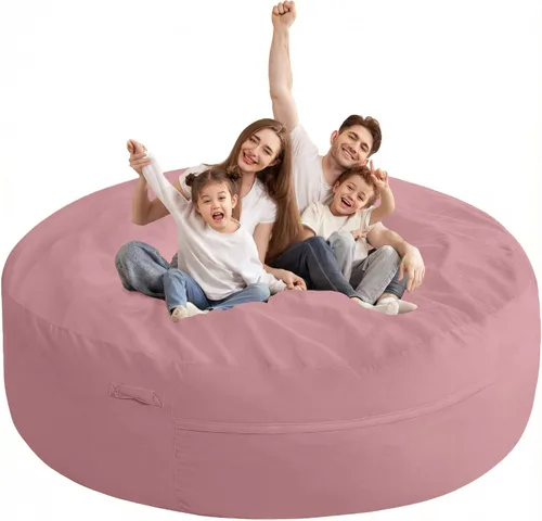 Vista 46 de HABUTWAY Puf de 2 pies, puf pequeños de 2 pies con relleno, puf de lágrima de lujo, terciopelo ultra suave con funda extraíble