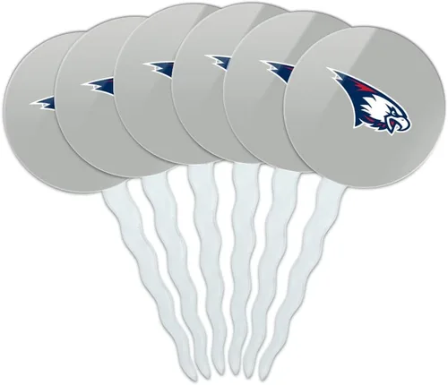 Vista 181 de Abilene Christian - Juego de 6 palillos para cupcakes con logotipo secundario