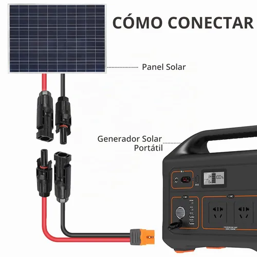 Vista 2 de YACSEJAO Cable de carga solar a XT60i 12AWG 1.5M enchufe solar a conector solar XT60 a XT60i-F Cable de panel solar para estación de energía