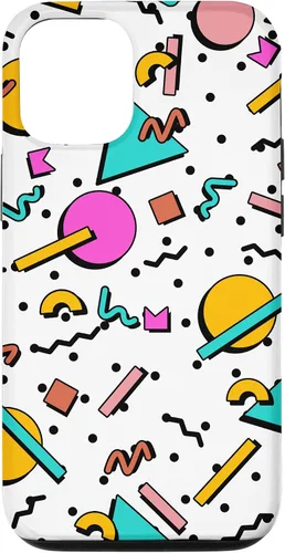 Vista 28 de Vintage Geometría Forma Patrón Retro 80s 90's Nostalgia Case para iPhone 17