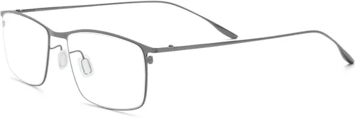 Vista 5 de FONEX Lentes cuadrados de metal, marco de lentes ligeros de borde completo para hombres 8105