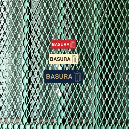 Vista 6 de Signs ByLITA Signo Basura básico (negro) - Pequeño