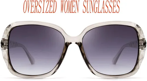 Vista 31 de FEISEDY - gafas de sol polarizadas para mujer, marco compuesto brillante B2289
