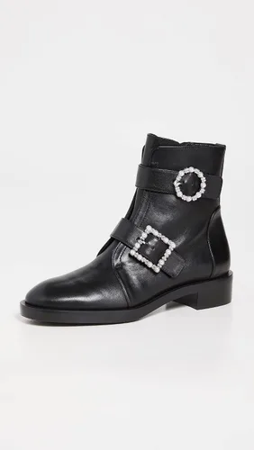 Vista 2 de Stuart Weitzman Botines Ryder Pearl Geo con hebilla para mujer
